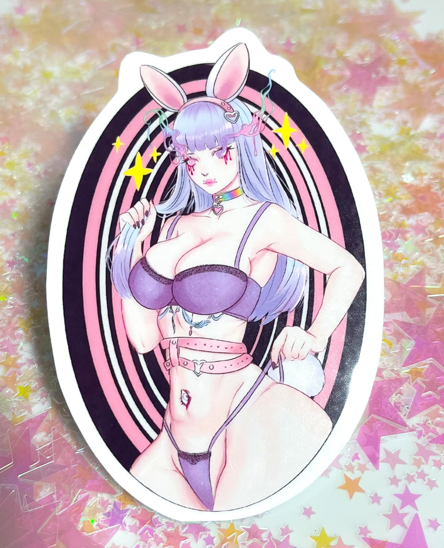 Momo Bunny 4 Inch Sticker - Amanda Darko Artistry