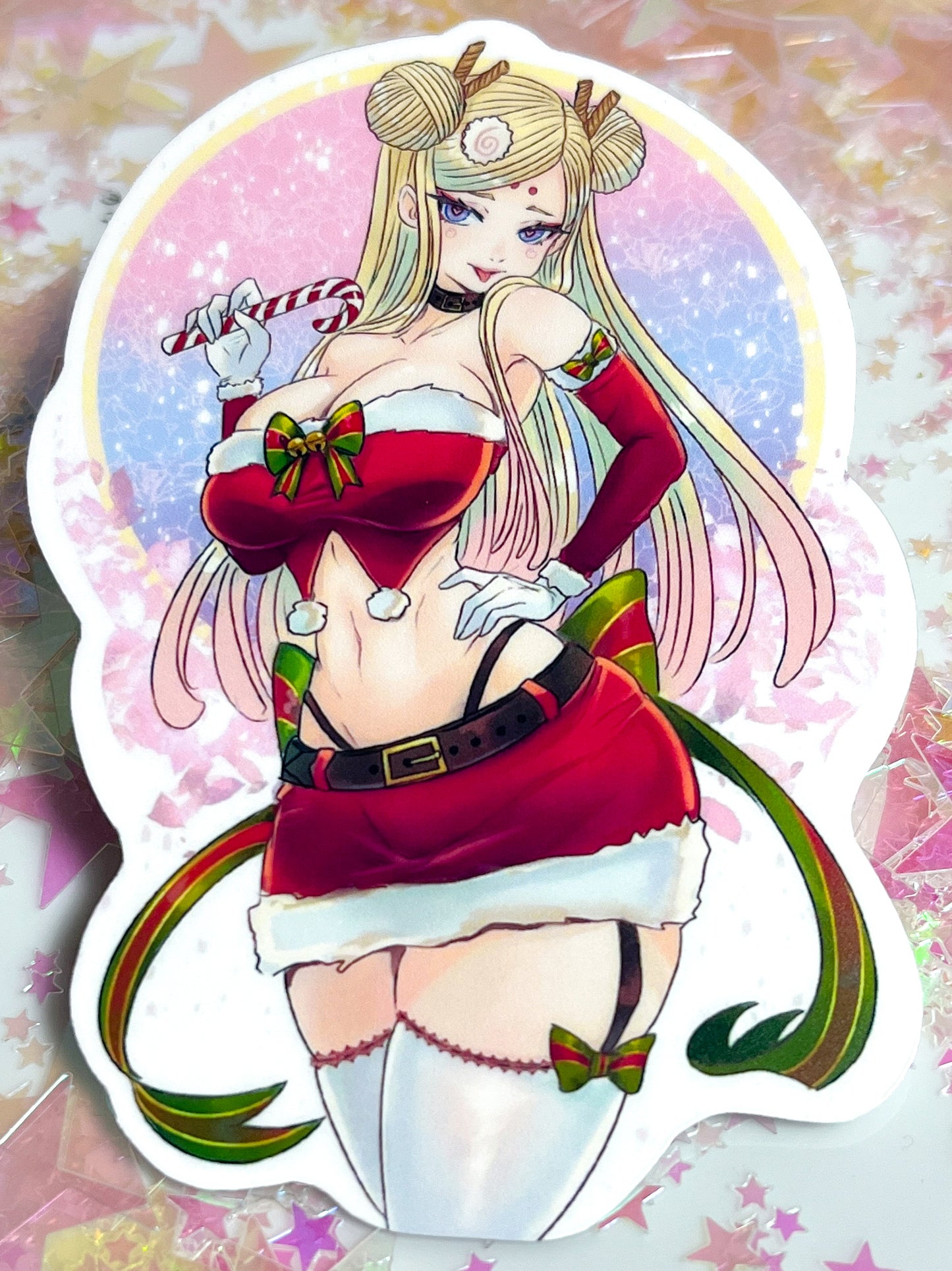 Christmas Edition Ramen- Chan 4 Inch Sticker