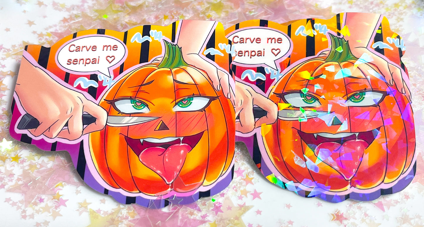 Pumpkin- Chan 4 Inch Stixker