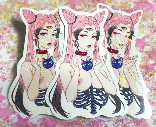 Dark Lady 4 Inch Sticker