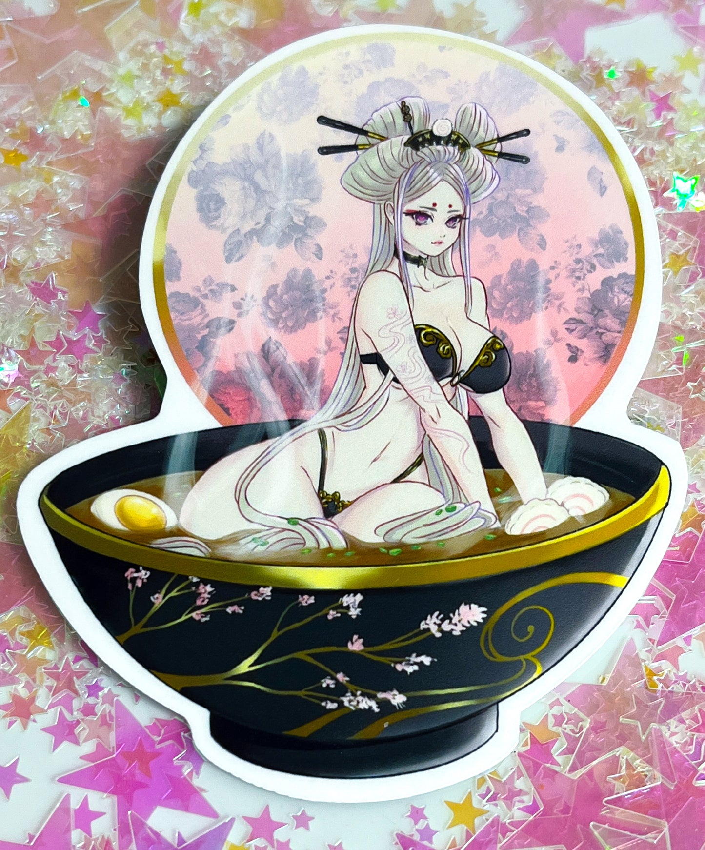 Princess Udon-Chan Lingerie 4 Inch Sticker