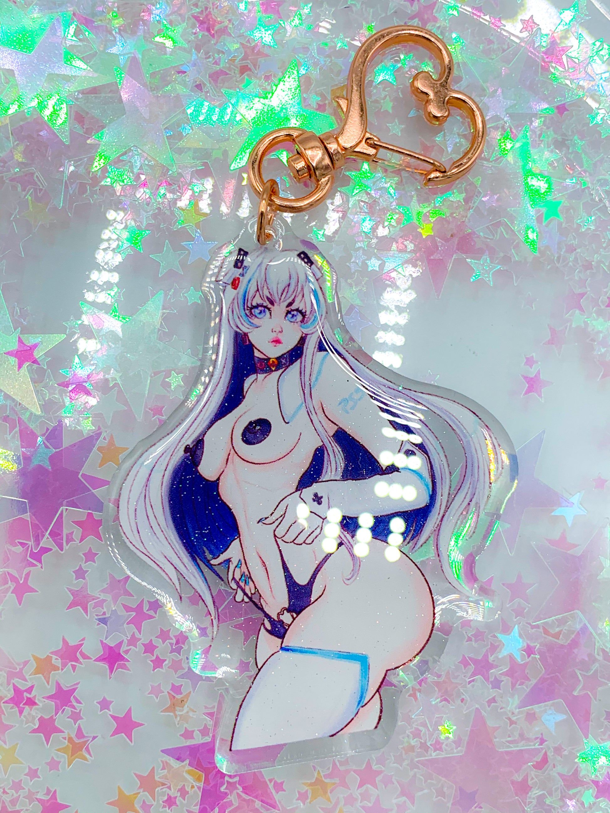 PS5-Chan Keychain - Amanda Darko Artistry