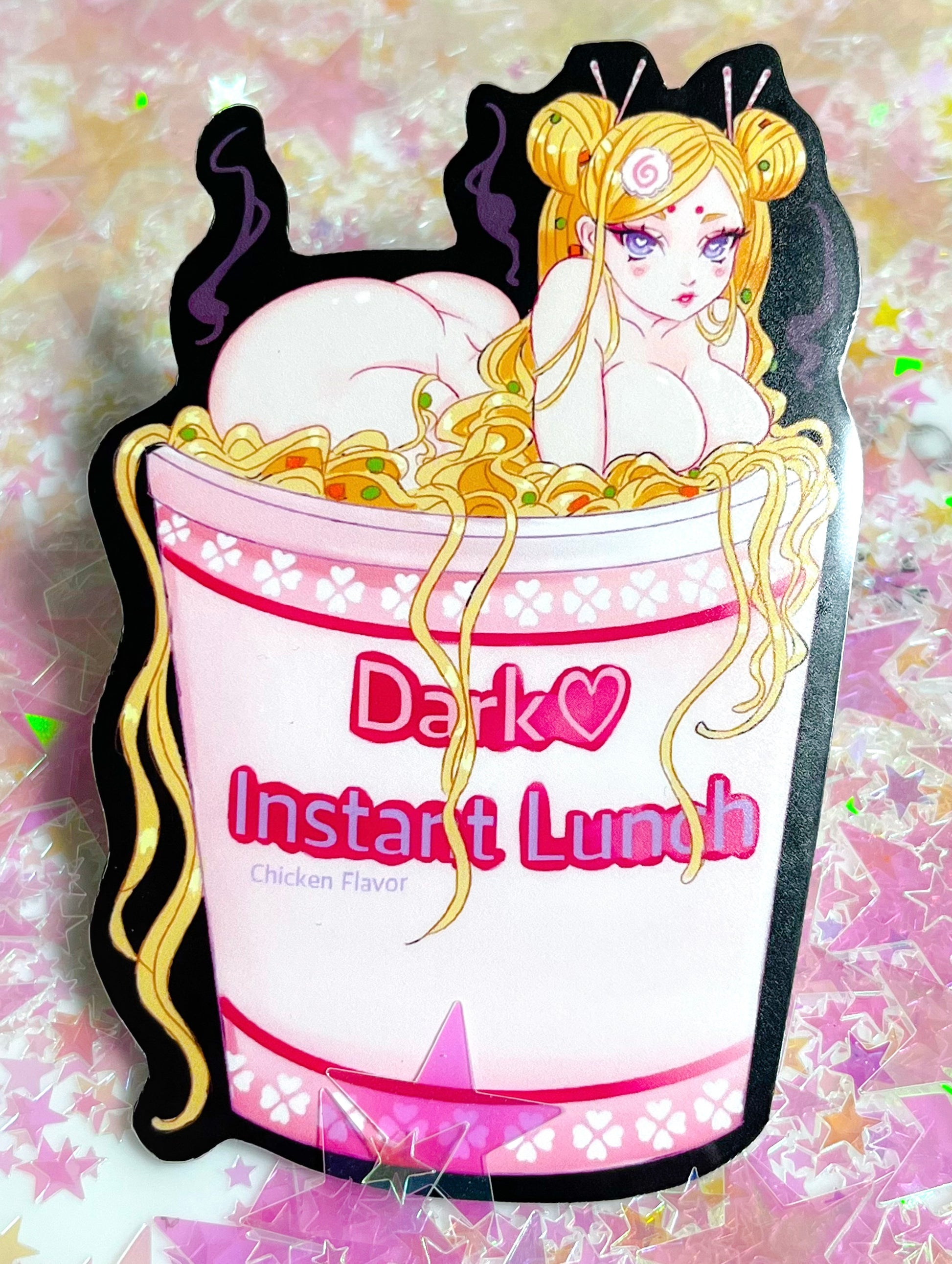 Instant Ramen-Chan 4 Inch Sticker - Amanda Darko Artistry