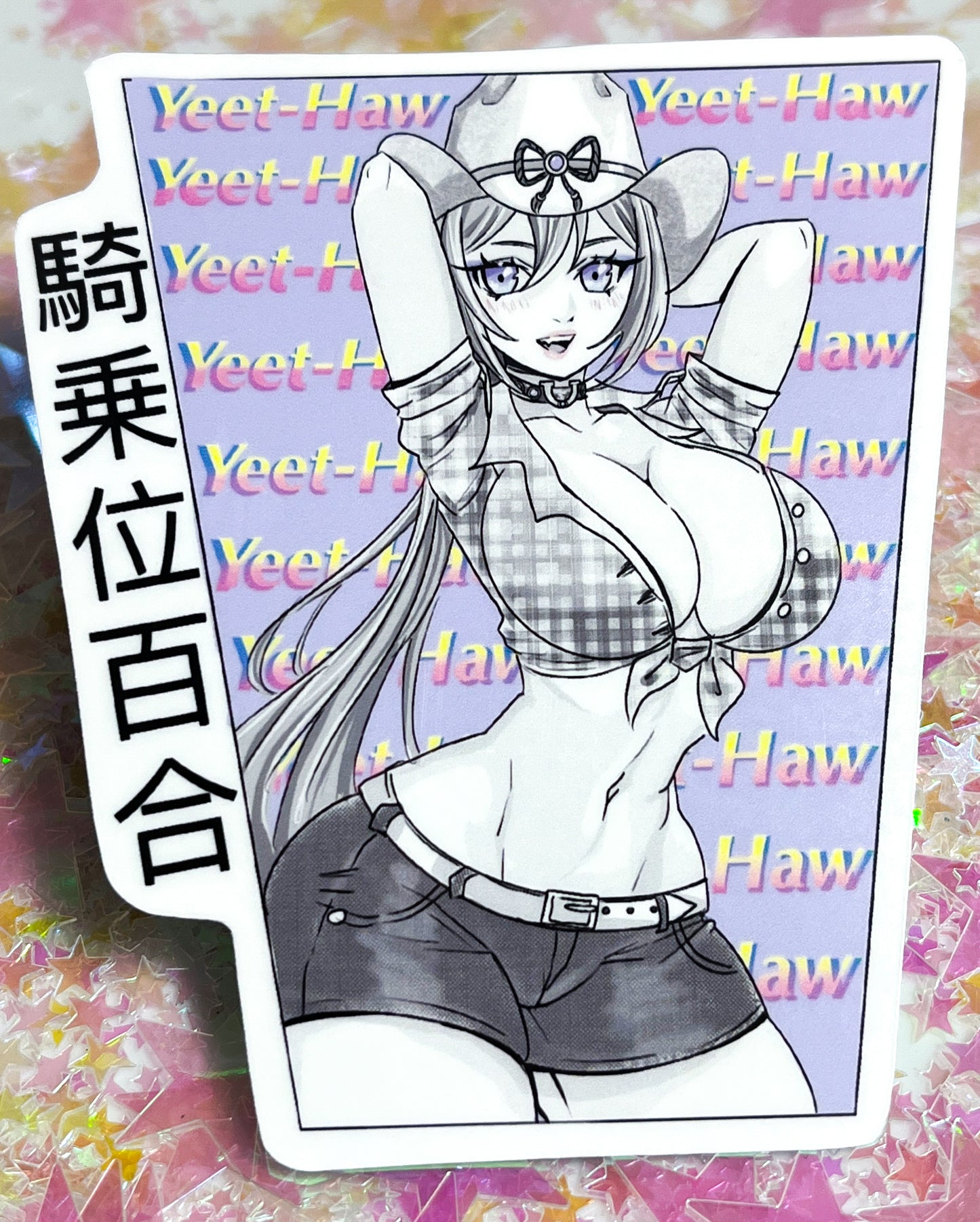 Cowgirl Yuri Manga 4 Inch Sticker