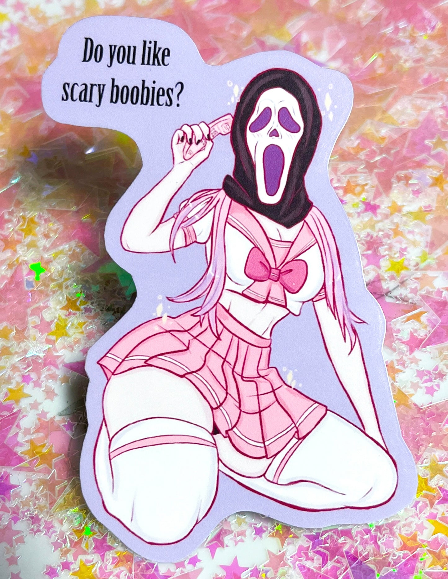 Scream-Chan 4 Inch Sticker - Amanda Darko Artistry