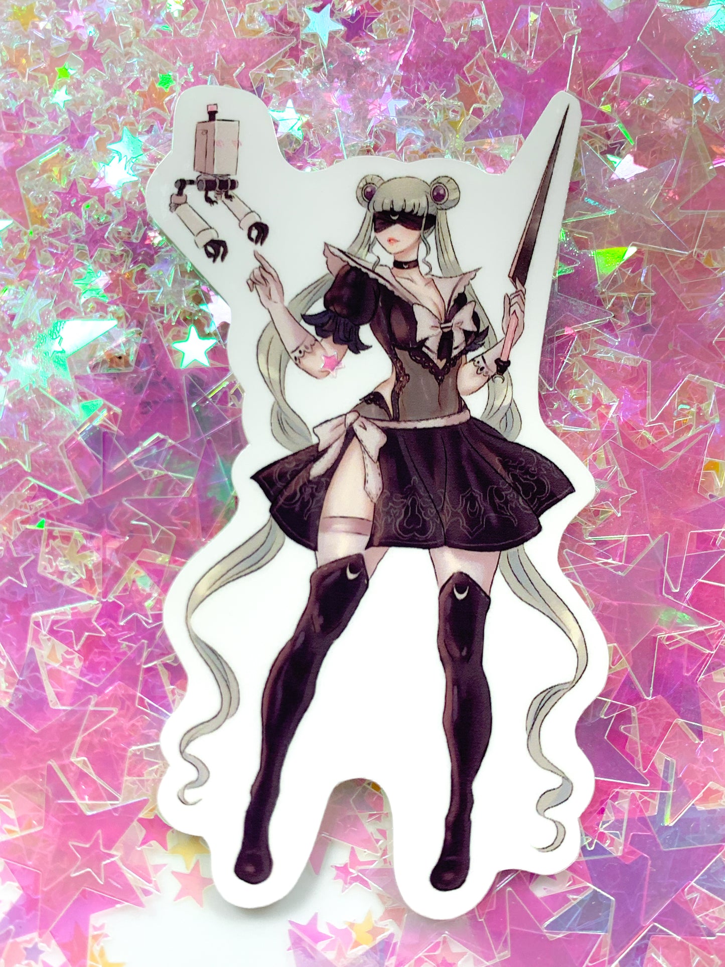 Sailor Yorha 4 Inch Sticker - Amanda Darko Artistry