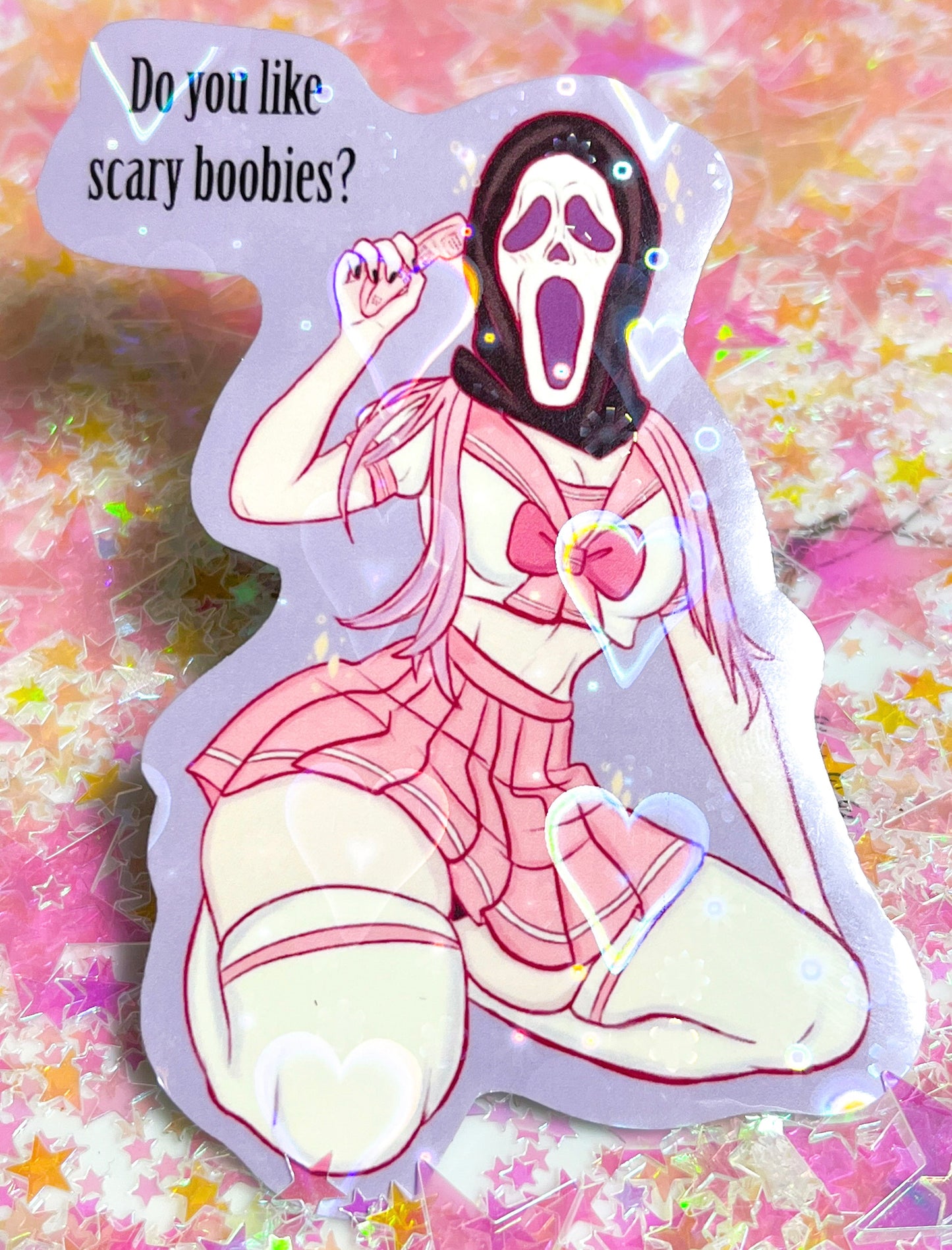 Scream-Chan 4 Inch Sticker - Amanda Darko Artistry