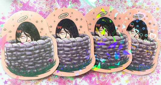 Chibi Sadako 3 Inch Sticker - Amanda Darko Artistry