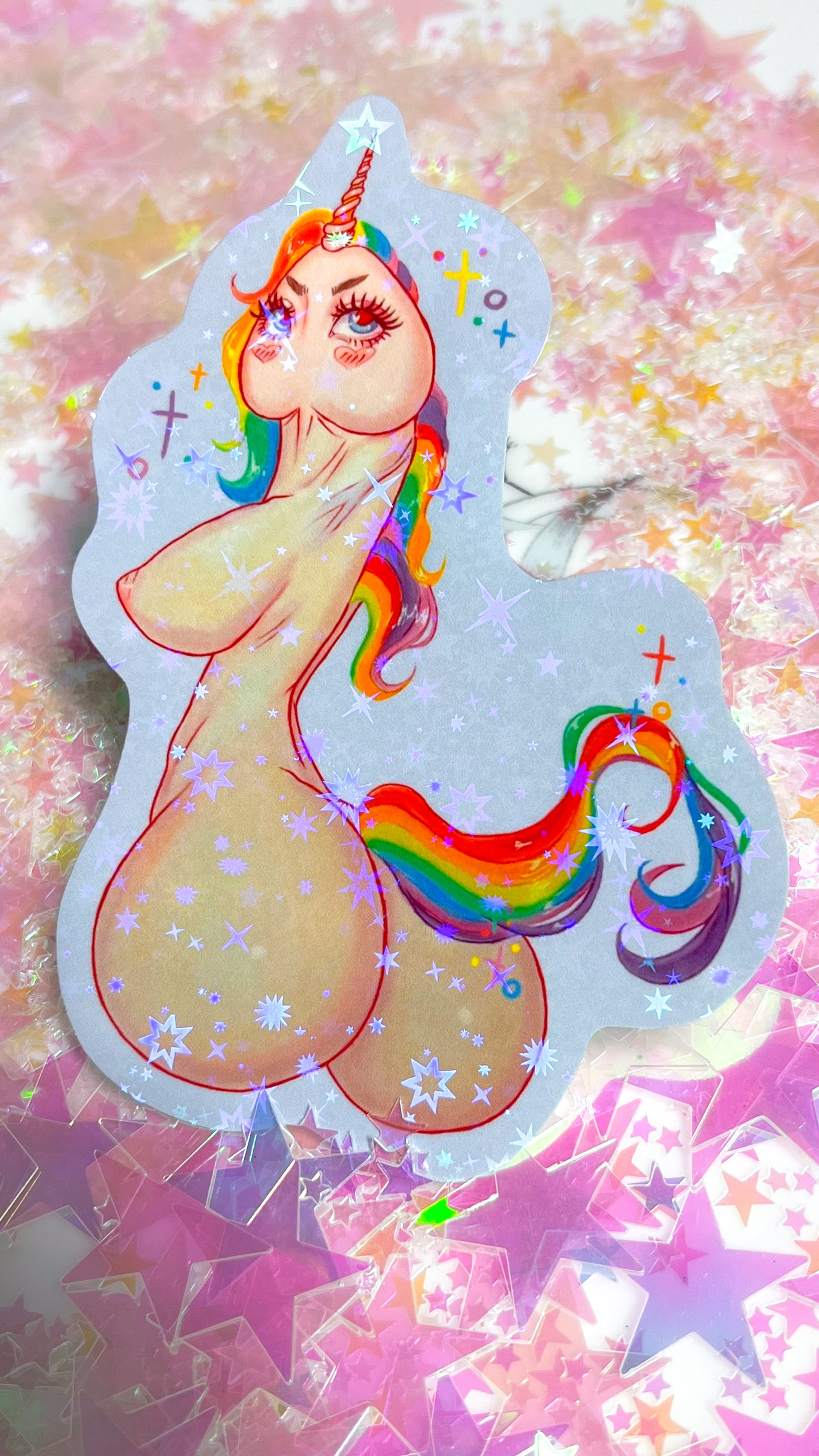 Unicock 4 Inch sticker - Amanda Darko Artistry