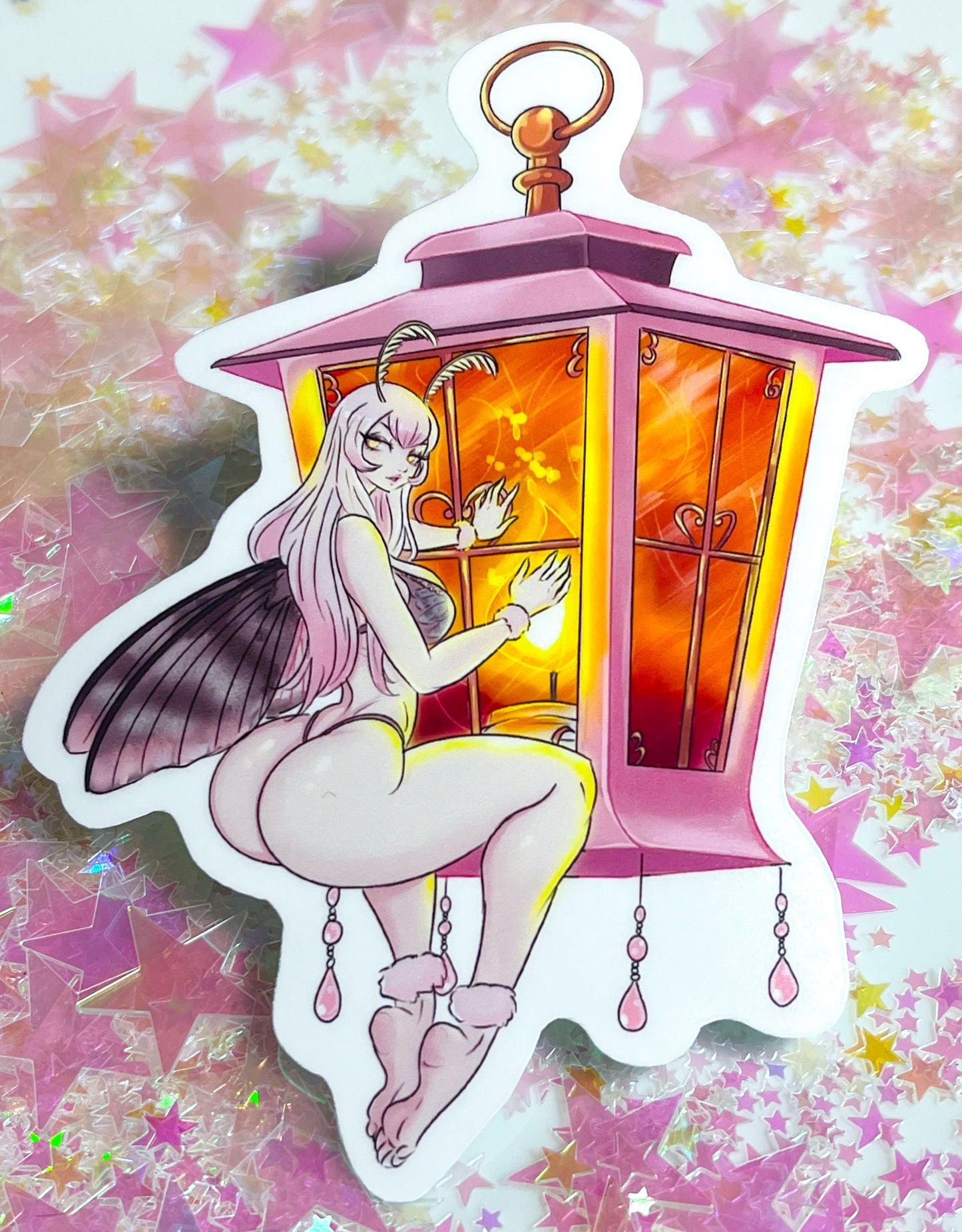 Lumine Moth 5 Inch Sticker