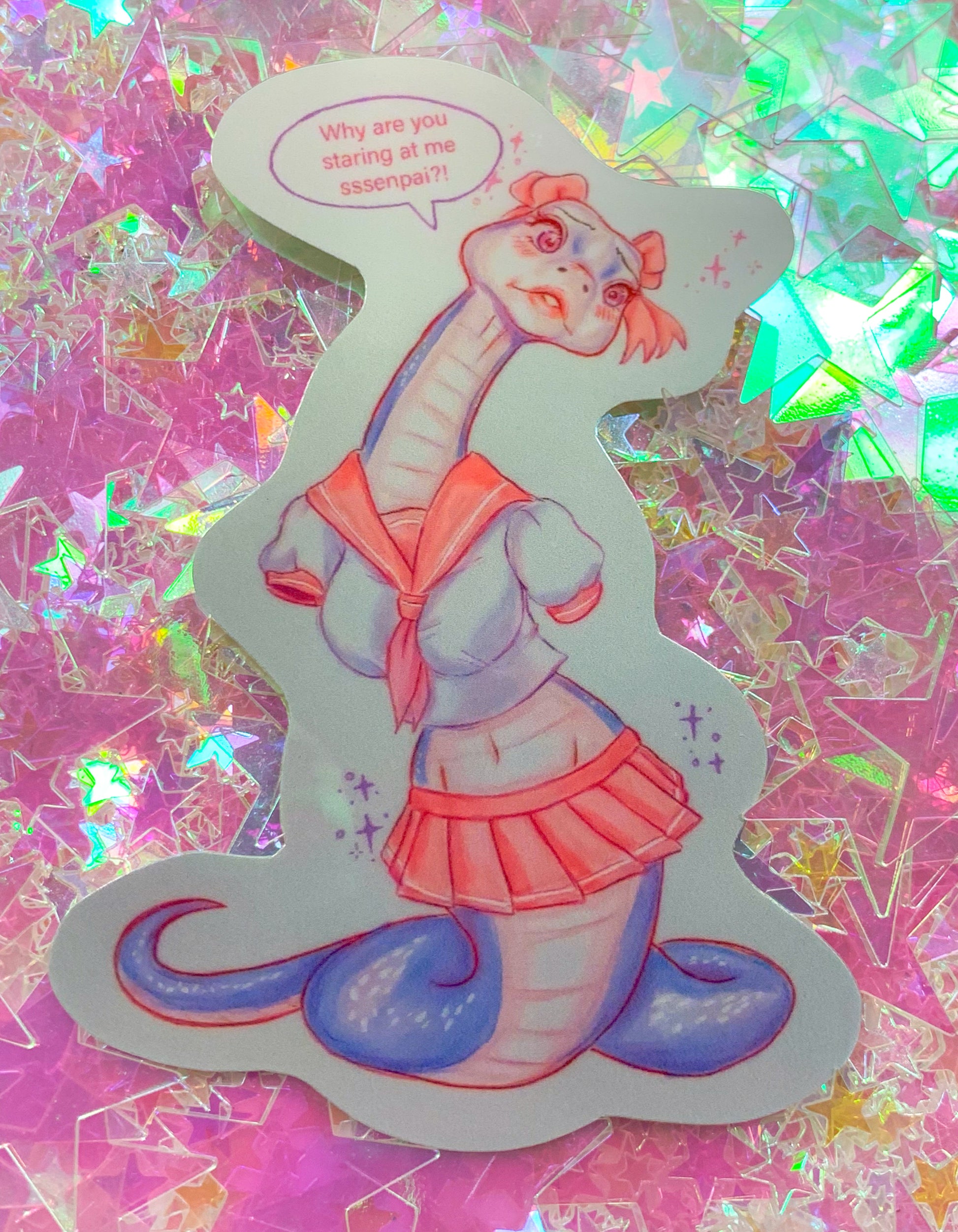 Snake-Chan 3 Inch Sticker - Amanda Darko Artistry