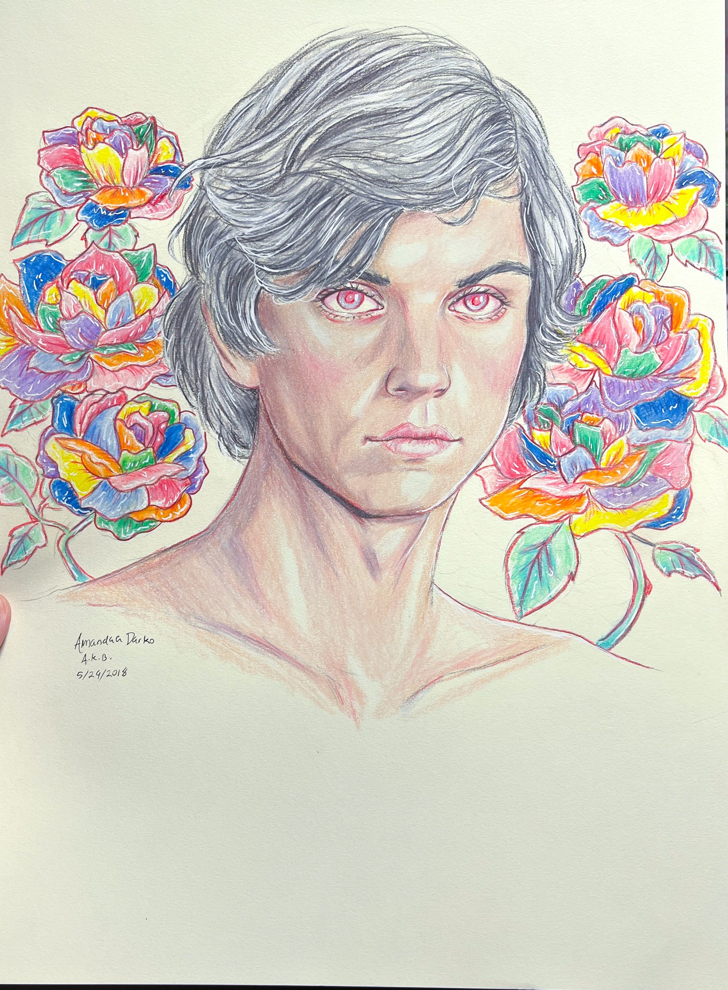 Evan Peters Colored Pencil Drawing