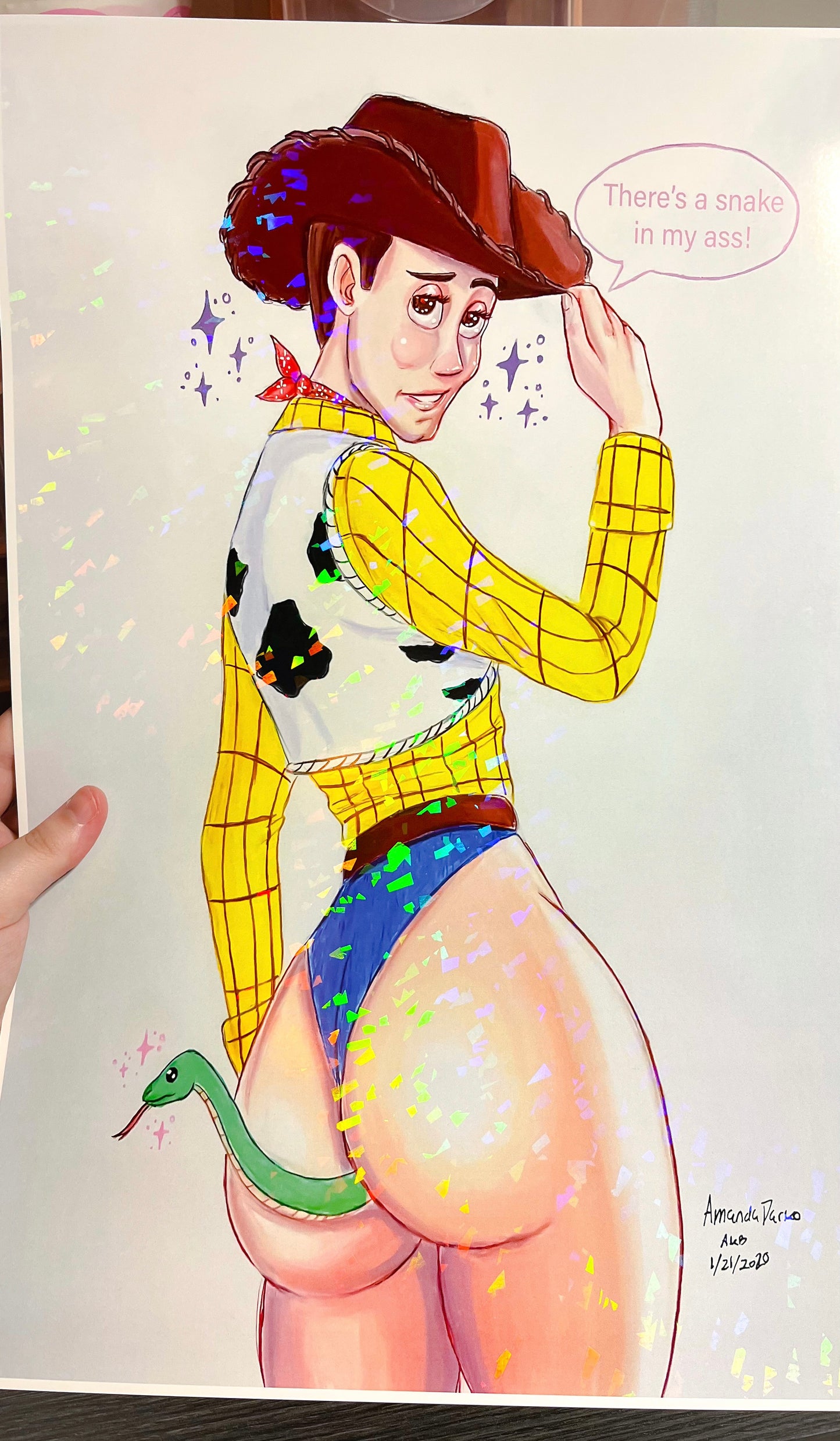 Thicc Woody 12x18 Print - Amanda Darko Artistry