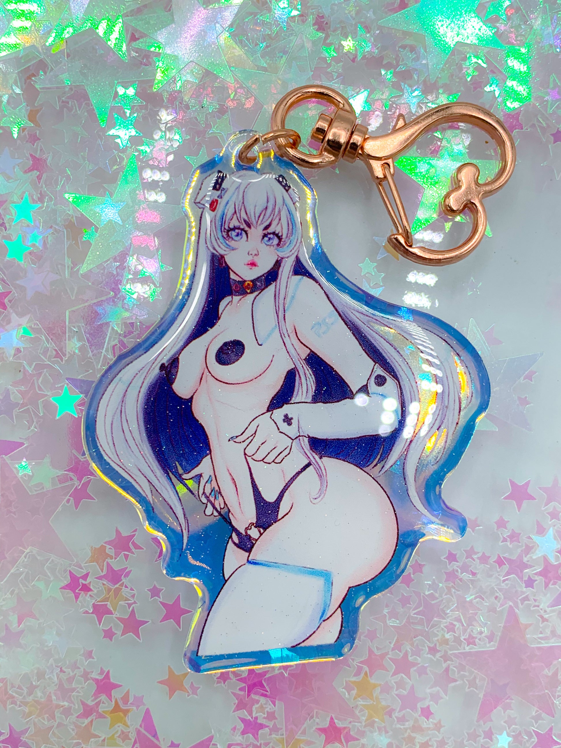 PS5-Chan Keychain - Amanda Darko Artistry