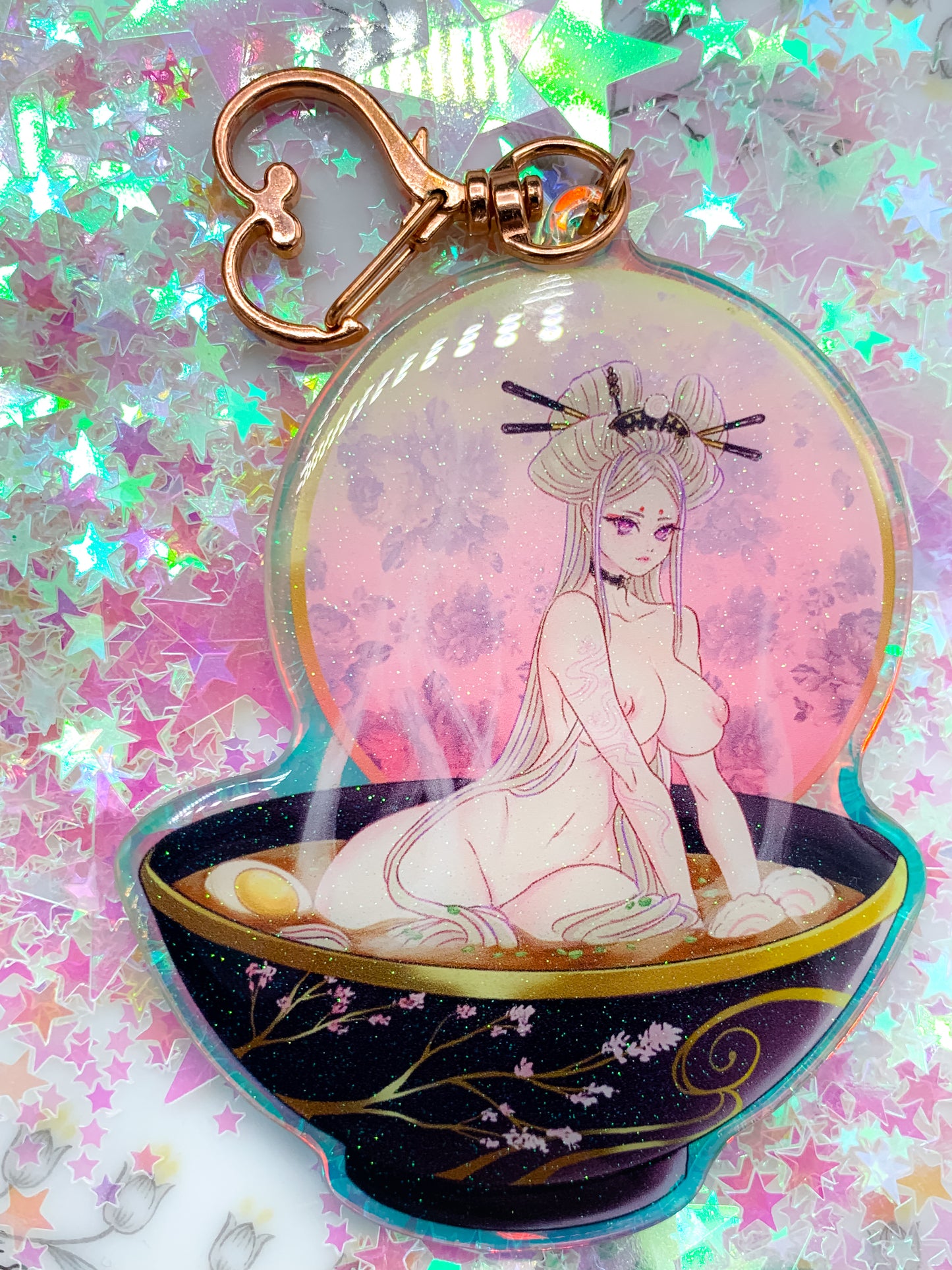 Princess Udon-Chan Keychain - Amanda Darko Artistry